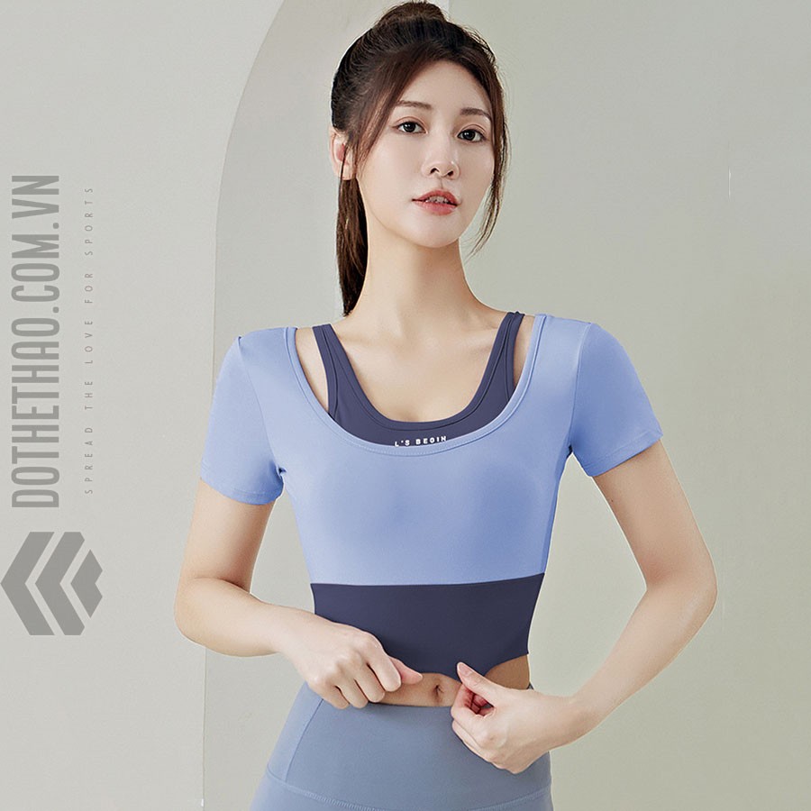 Áo tập yoga nữ chuyên nghiệp 2 lớp (DTT-013) - Ảnh 0