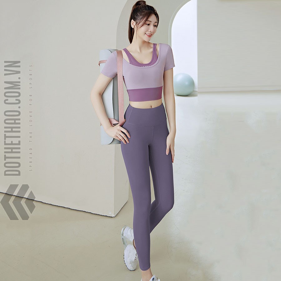 Áo tập yoga nữ chuyên nghiệp 2 lớp (DTT-013) - Ảnh 2