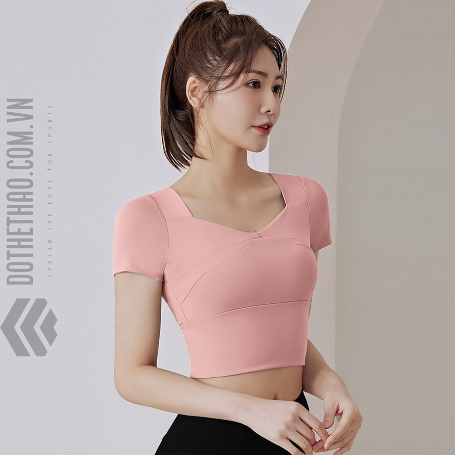 Áo tập yoga nữ tính ngắn tay cao cấp (DTT-016) - Ảnh đại diện