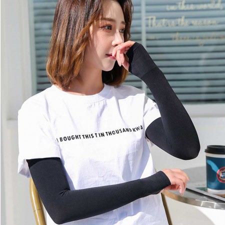 Ống tay dài bằng lụa lạnh chống nắng UV (DTT-104)