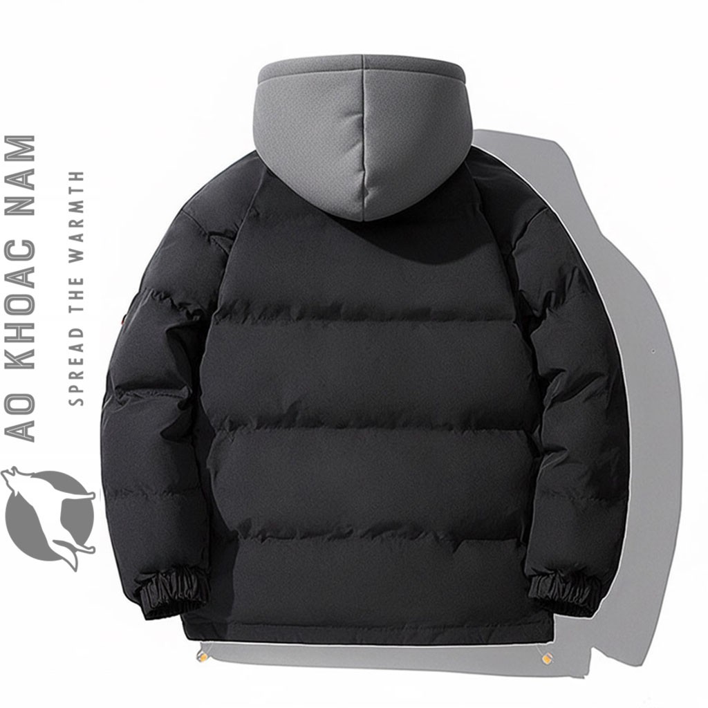 Áo khoác phao tuổi teen mũ hoodies cao cấp (AKN-242) - Ảnh 3